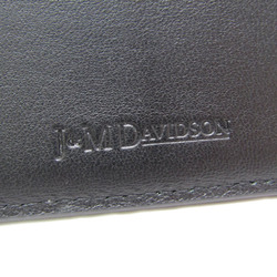 J&M Davidson LONG FLAP WALLET WITH STUDS Women's Leather Long Wallet (bi-fold) Black