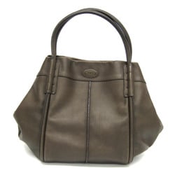 Tod's Women's Leather Tote Bag Khaki