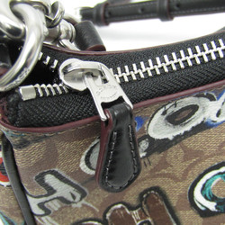 Coach Signature OACH×MINT+SERF Teri CM096 Women's PVC,Leather Handbag,Shoulder Bag Black,Brown,Multi-color