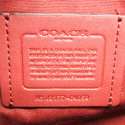 Coach Horse And Carriage Print C4059 Men's Leather,PVC Shoulder Bag Pink,Red Color