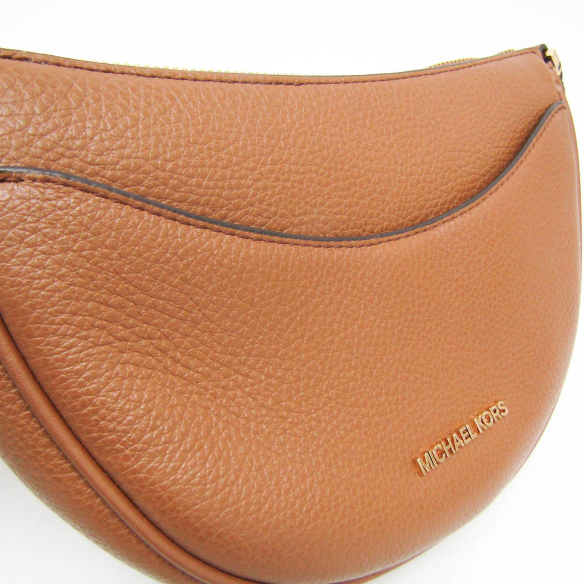 Michael Kors DOVER 35R3G4DC5L Women's Leather Shoulder Bag Brown