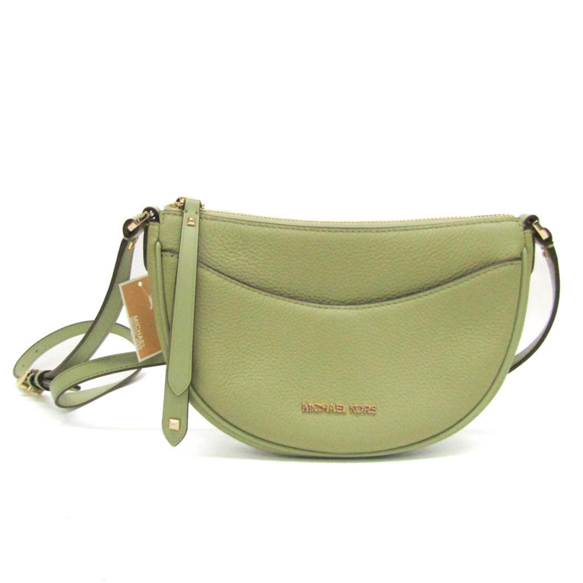 Michael Kors DOVER 35R3G4DC5L Women's Leather Shoulder Bag Green