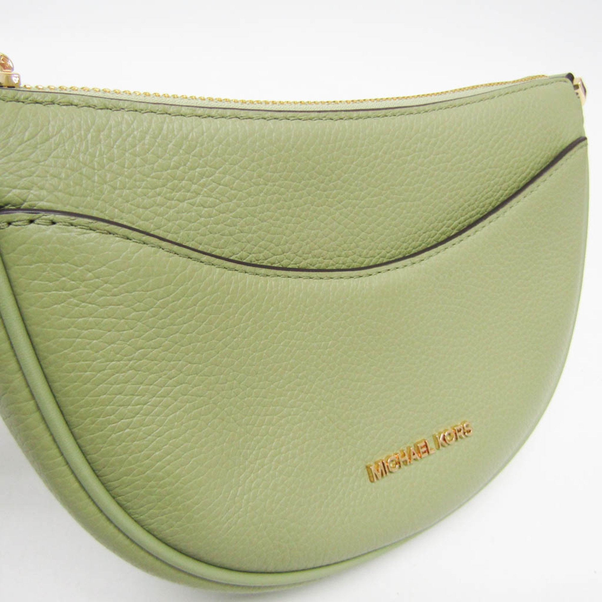 Michael Kors DOVER 35R3G4DC5L Women's Leather Shoulder Bag Green