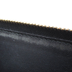 Loewe Linen Coin Purse Leather Card Case Black