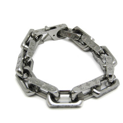 Louis Vuitton Chain Monogram M00308 Metal Bangle Silver