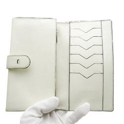 Valextra Women's Leather Long Wallet (bi-fold) Cream