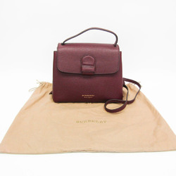Burberry 4061170 Women's Leather Handbag,Shoulder Bag Bordeaux Brown