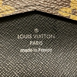 Louis Vuitton Monogram Macassar Portefeuille Compact M60167 Trifold Wallet with Chain Men's