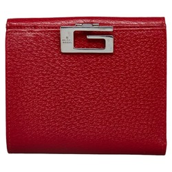 Gucci Bifold Wallet 0352031 Red Leather Women's GUCCI