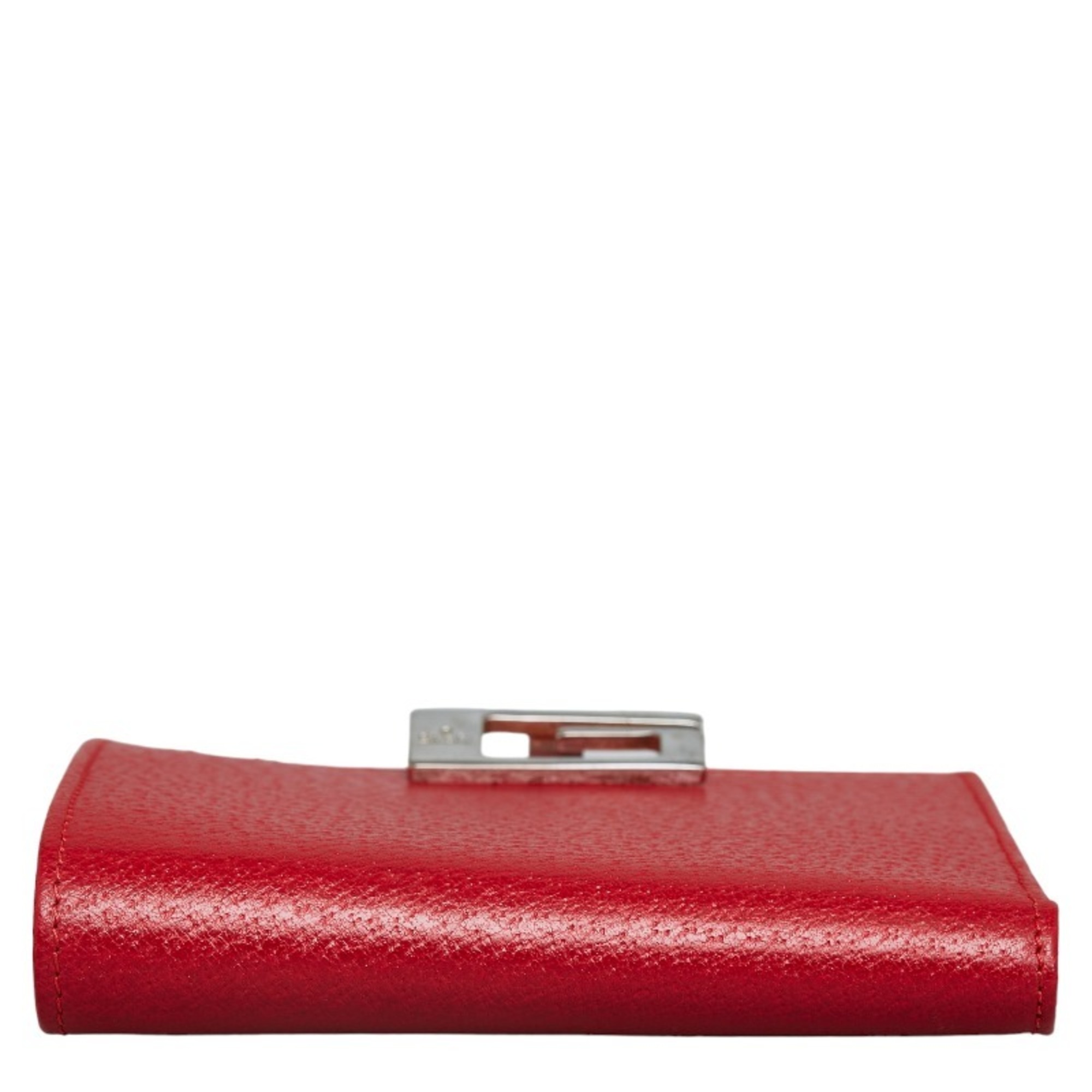 Gucci Bifold Wallet 0352031 Red Leather Women's GUCCI