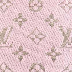 LOUIS VUITTON Muffler Escharpe Logomania Shine Wool/Silk Pink Women's M70466