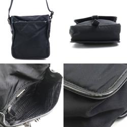 PRADA shoulder bag nylon black unisex