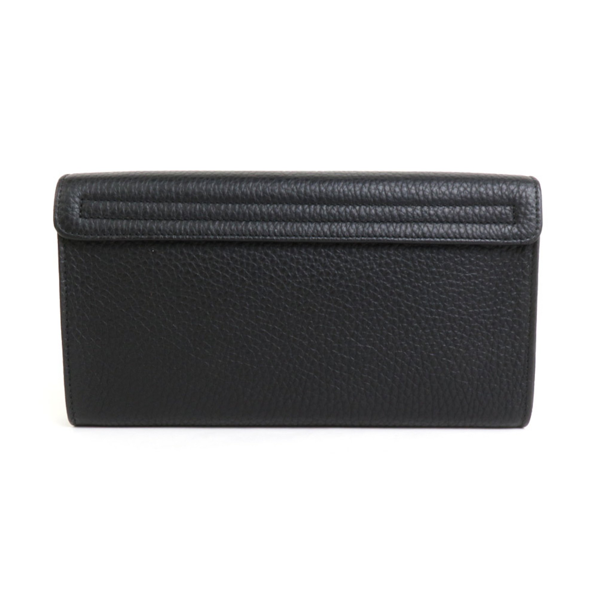 Dunhill Long Wallet Second Bag Leather Black Men's