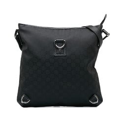 Gucci GG Canvas Abbey Shoulder Bag 268642 Black Leather Women's GUCCI