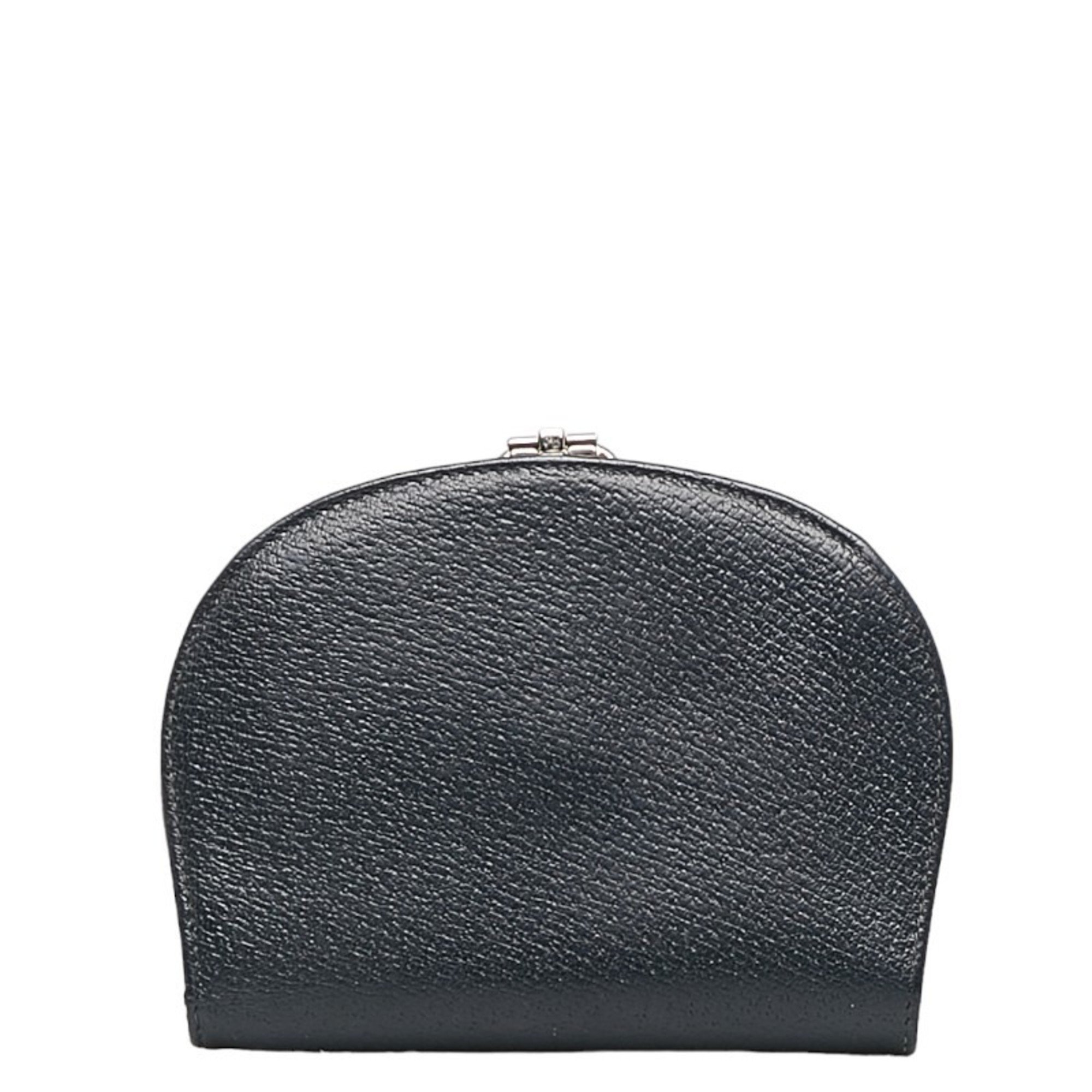 Gucci Bifold Wallet Navy Leather Women's GUCCI