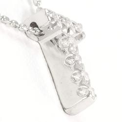 Folli Follie K18WG Necklace Diamond 0.05 Total Weight Approx. 2.5g 40cm Jewelry