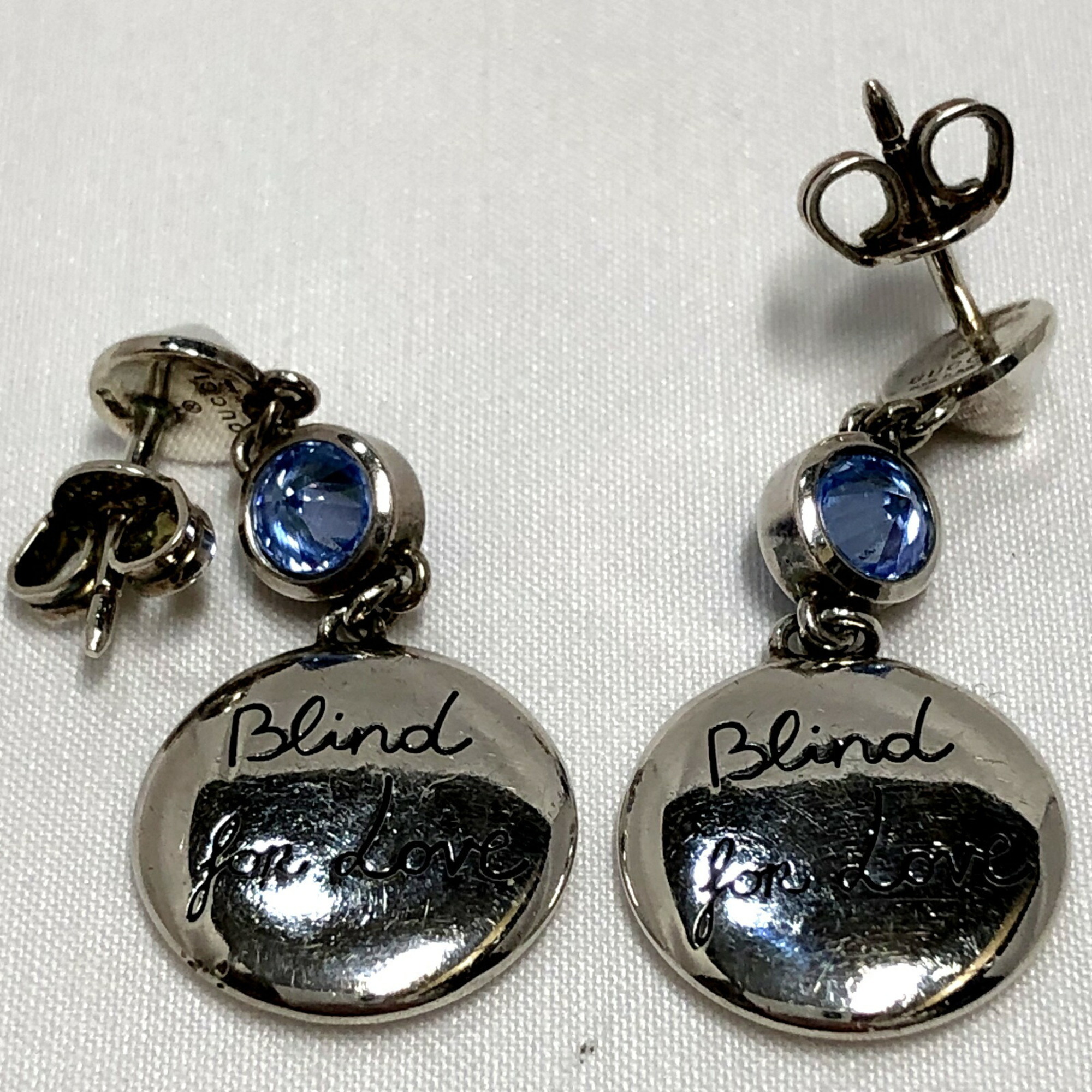 GUCCI Blind For Love Stud Earring Cat Motif Earrings Ag925 502106 IT9TAZIRKQE8 RM3635D