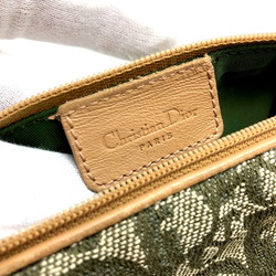 Christian Dior Pouch Trotter Canvas Leather Moss Green Beige Pen Case Women's ITSO0JATC9SX RM4945D