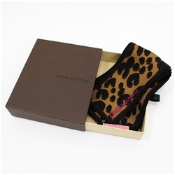 Louis Vuitton Bandeau Scarf Muffler Brown Leopard Pattern M72394 Women's