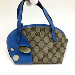 GUCCI Gucci Handbag 271093 GG Pattern Pig Leather Beige Blue Ladies ITAB3QFV27HY RM5078D