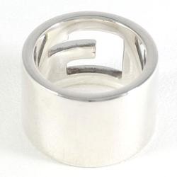 Gucci Branded G Silver Ring Total Weight Approx. 9.6g Jewelry