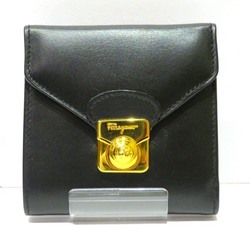Salvatore Ferragamo Ferragamo 224065 Leather Trifold Wallet Men's Women's
