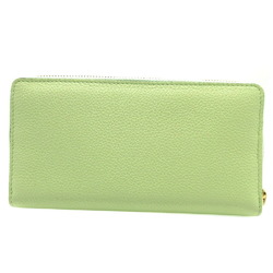 Gucci 658691 Leather Light Green Round Long Wallet 0142GUCCI