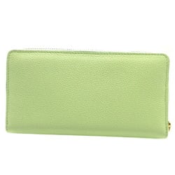 Gucci 658691 Leather Light Green Round Long Wallet 0142GUCCI