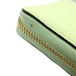 Gucci 658691 Leather Light Green Round Long Wallet 0142GUCCI