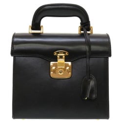 Gucci Ladylock Leather Black 000 01 0246 Vanity Bag Handbag 0044 GUCCI 6B0044SBE5