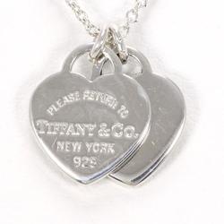 Tiffany Double Return to Heart Silver Necklace Bag Total Weight Approx. 2.7g 40cm Jewelry