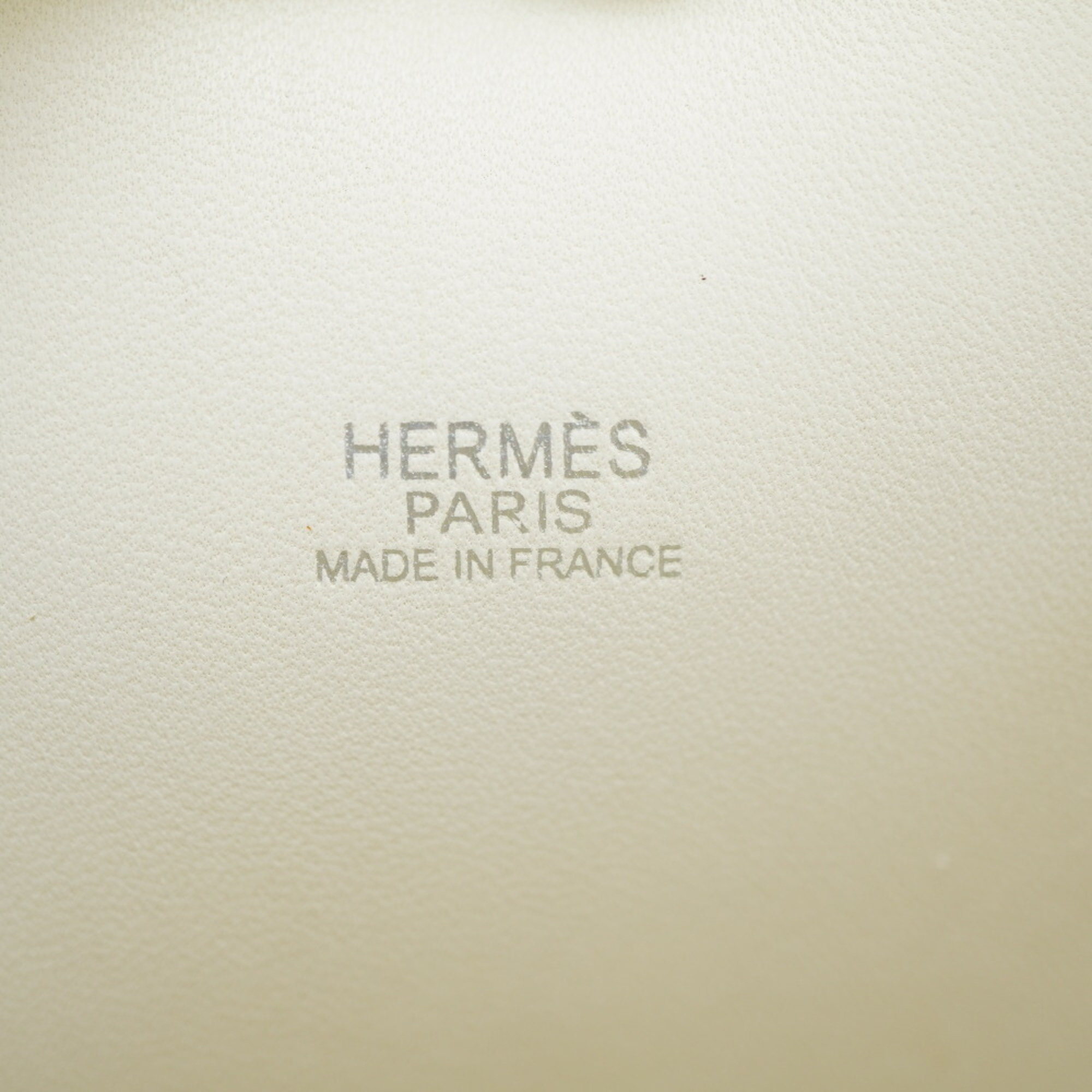 Hermes Bolide 31 Toile Ash Taurillon Clemence Handbag Shoulder Strap White □J stamp 0068HERMES 6A0068EZ6