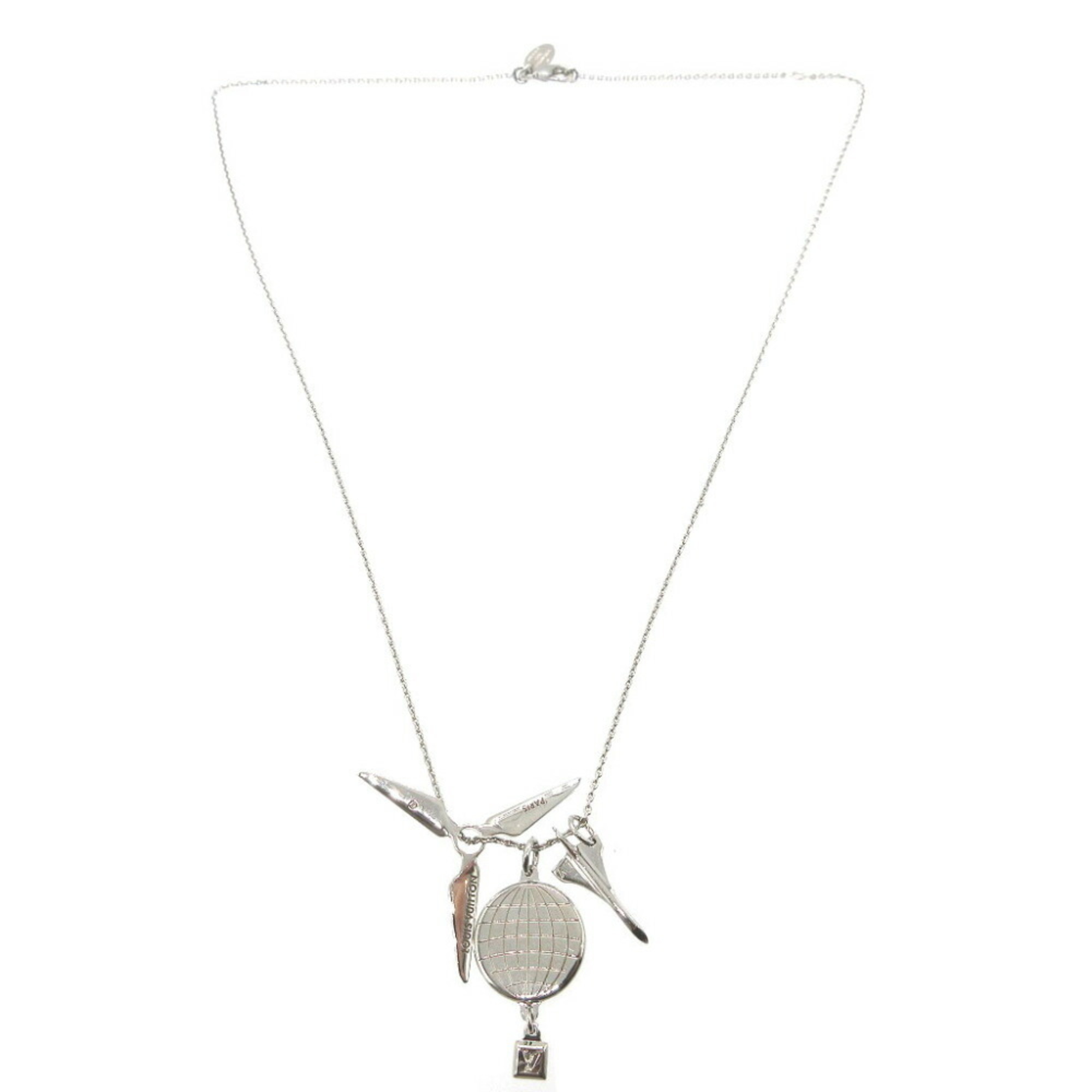 Louis Vuitton MP1362 Collier Pendant Sky Tour 2014 Balloon Propeller Metal Silver Necklace 0008LOUIS VUITTON 6B0008ZZA5