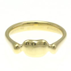 Tiffany Bean Yellow Gold (18K) Fashion No Stone Band Ring Gold