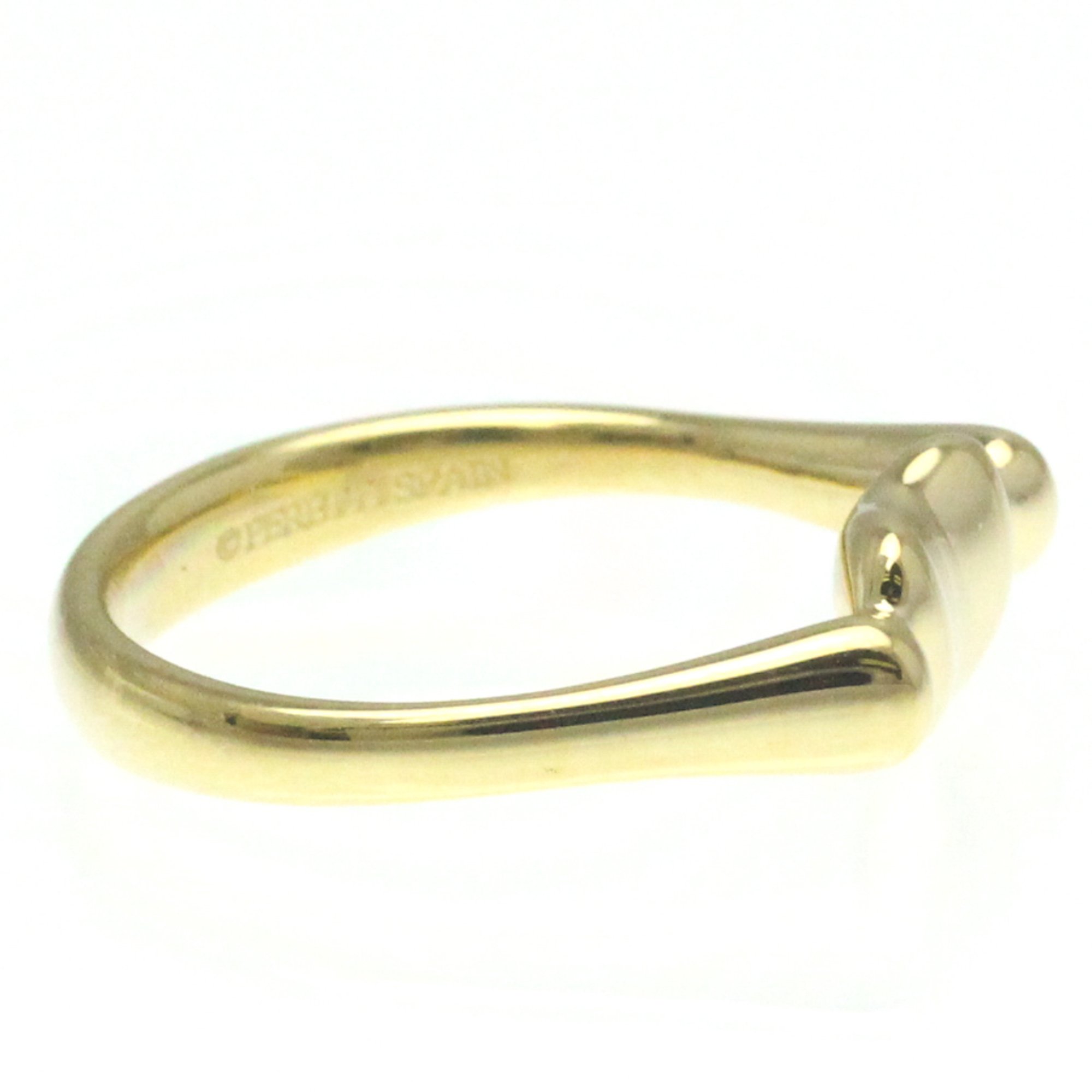 Tiffany Bean Yellow Gold (18K) Fashion No Stone Band Ring Gold