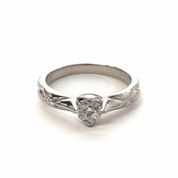 CHANEL Chanel Matelasse Fine Jewelry Ring Pt950 Platinum Diamond 8.5 Silver Ladies