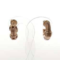 BOTTEGA VENETA Thread Hoop Earrings Silver 925 Gold Women's