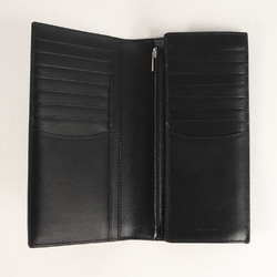 CELINE Current Model Grained Calfskin Vertical Wallet with Coin Compartment 10C863BEN.38SI P-SD-1231 Bifold Long Black 9.5 X 18 CM