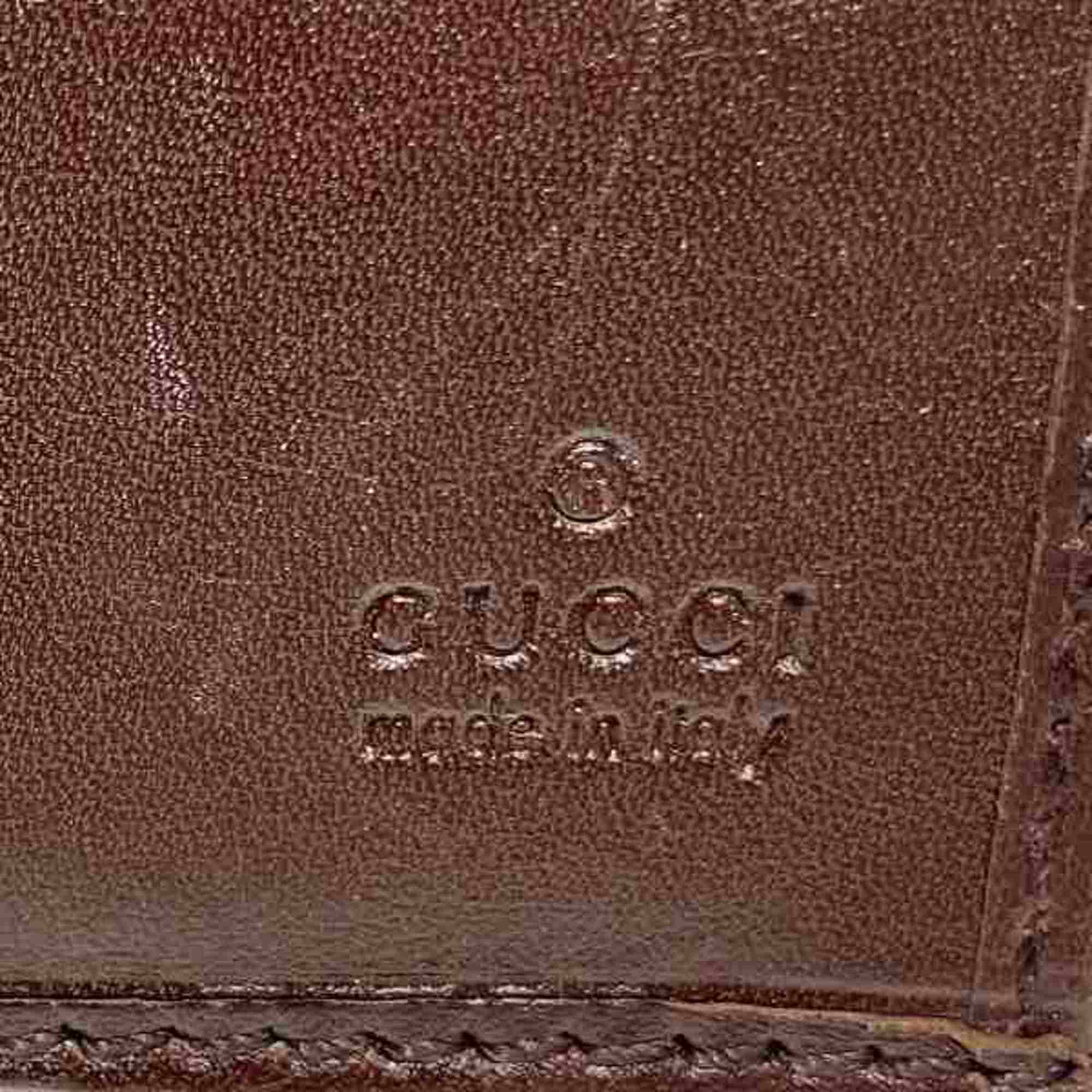 Gucci GUCCI Guccisima W hook leather 112715.0416 long wallet ladies