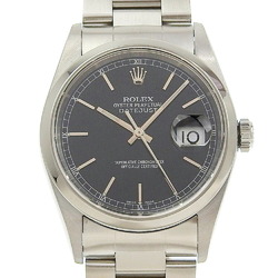 Rolex Datejust Boys Men's Automatic Watch Black Dial 16200 Y Number