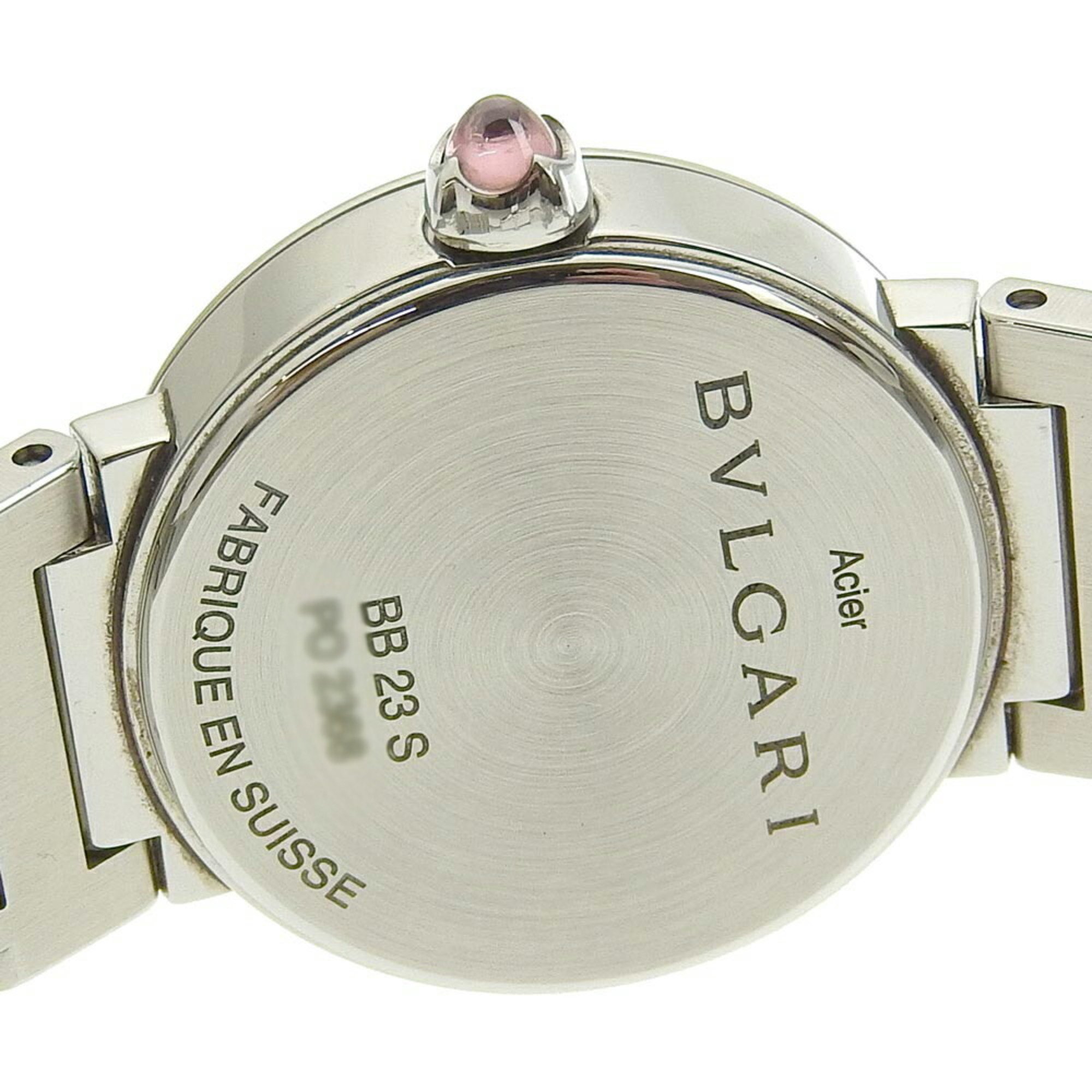 Bulgari BVLGARI Battery Watch 12P Diamond Mother of Pearl Shell Dial BB23S 103095
