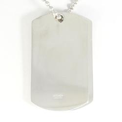 Gucci Dog Tag Silver Necklace Total Weight Approx. 52.9g 58cm Jewelry