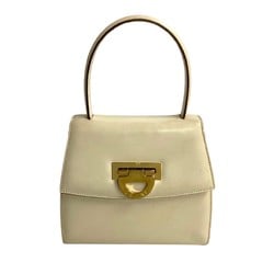 CELINE Celine hardware calf leather handbag tote bag white ivory 22082