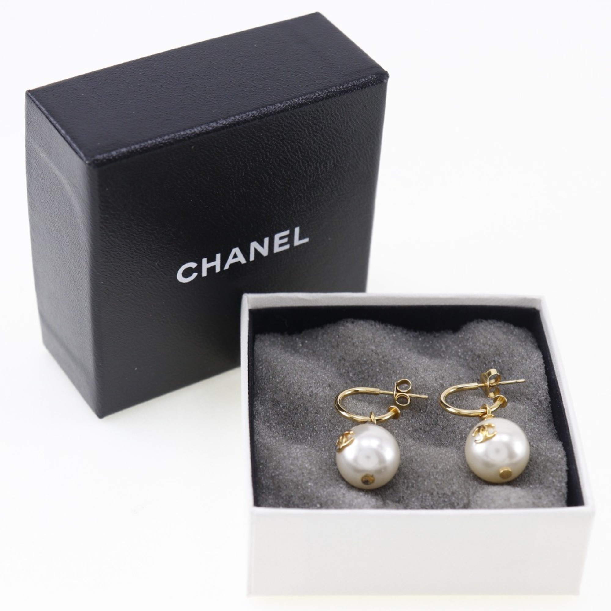CHANEL Earrings Gold Plated Approx. 6.5g Women's I111624140