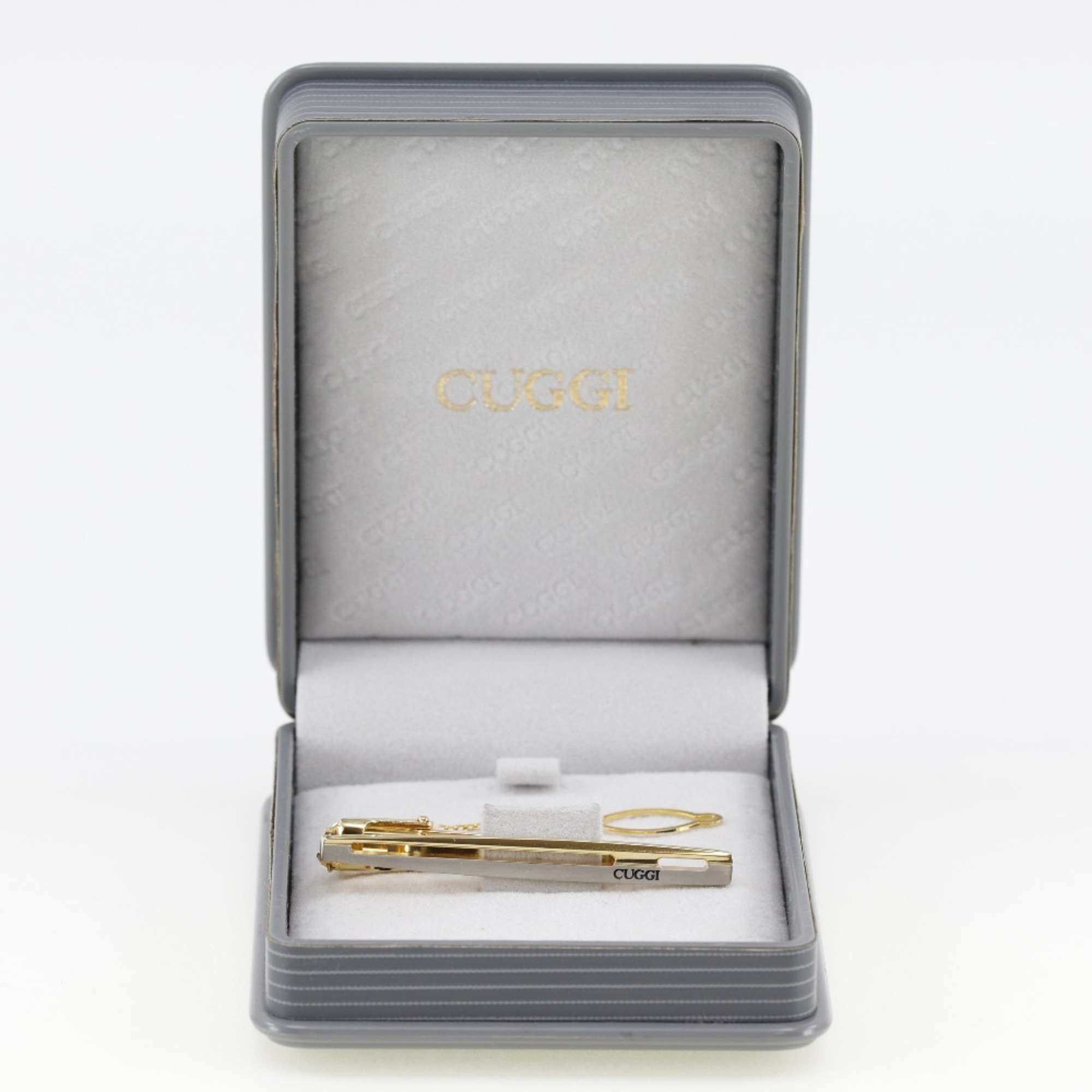 GUCCI tie pin gold plated logo men's I211723178