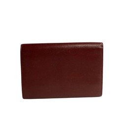 CARTIER Mastline Calf Leather Bifold Wallet Bordeaux 82212