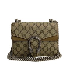 GUCCI Gucci Dionysus GG Leather Chain 2way Handbag Shoulder Bag Brown 26656