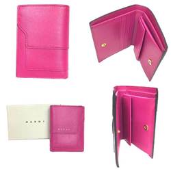MARNI Marni Fold Wallet Bifold PFMOQ14U07 LV520 Z046M Pink aq9186