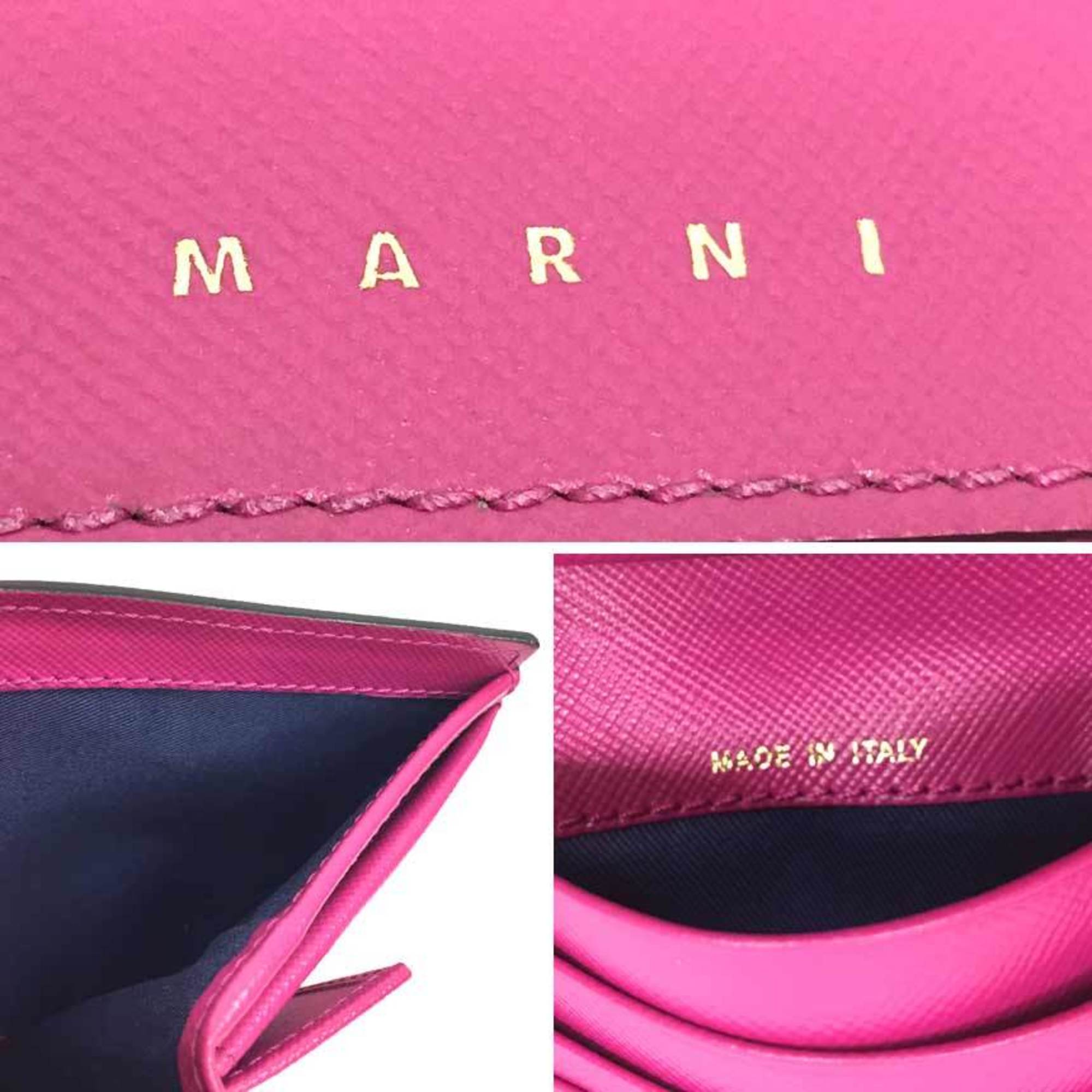 MARNI Marni Fold Wallet Bifold PFMOQ14U07 LV520 Z046M Pink aq9186