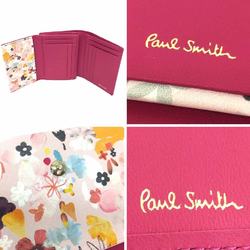 Paul Smith Fold Wallet PWD514 Leather Pink Women's aq9341